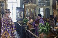 Архиерейское богослужение в Покровском храме села Воскресенское
