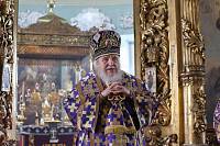 Архиерейское богослужение в Покровском храме села Воскресенское