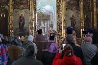 Архиерейское богослужение в Покровском храме села Воскресенское