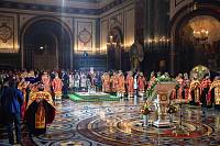 Пасхальная Великая вечерня в Храме Христа Спасителя