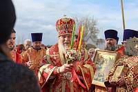 Архиерейское богослужение в Успенском храме села Богослово