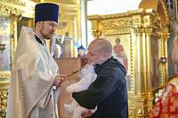 Архиерейское богослужение в Успенском храме села Богослово