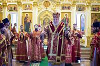 Архиерейское богослужение в Троицком храме села Шарапово