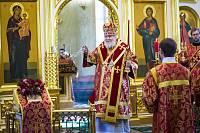 Архиерейское богослужение в Троицком храме села Шарапово