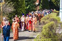 Архиерейское богослужение в Троицком храме села Шарапово
