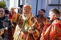 Архиерейское богослужение в Троицком храме села Шарапово