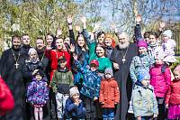 Архиерейское богослужение в Троицком храме села Шарапово