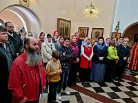 Престольный праздник в Георгиевском храме деревни Аксиньино 