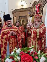 Престольный праздник в Георгиевском храме деревни Аксиньино 