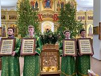 Освящение икон в Казанском храме Павловского Посада