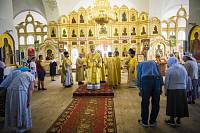 Архиерейское богослужение в Никольском храме села Середниково 