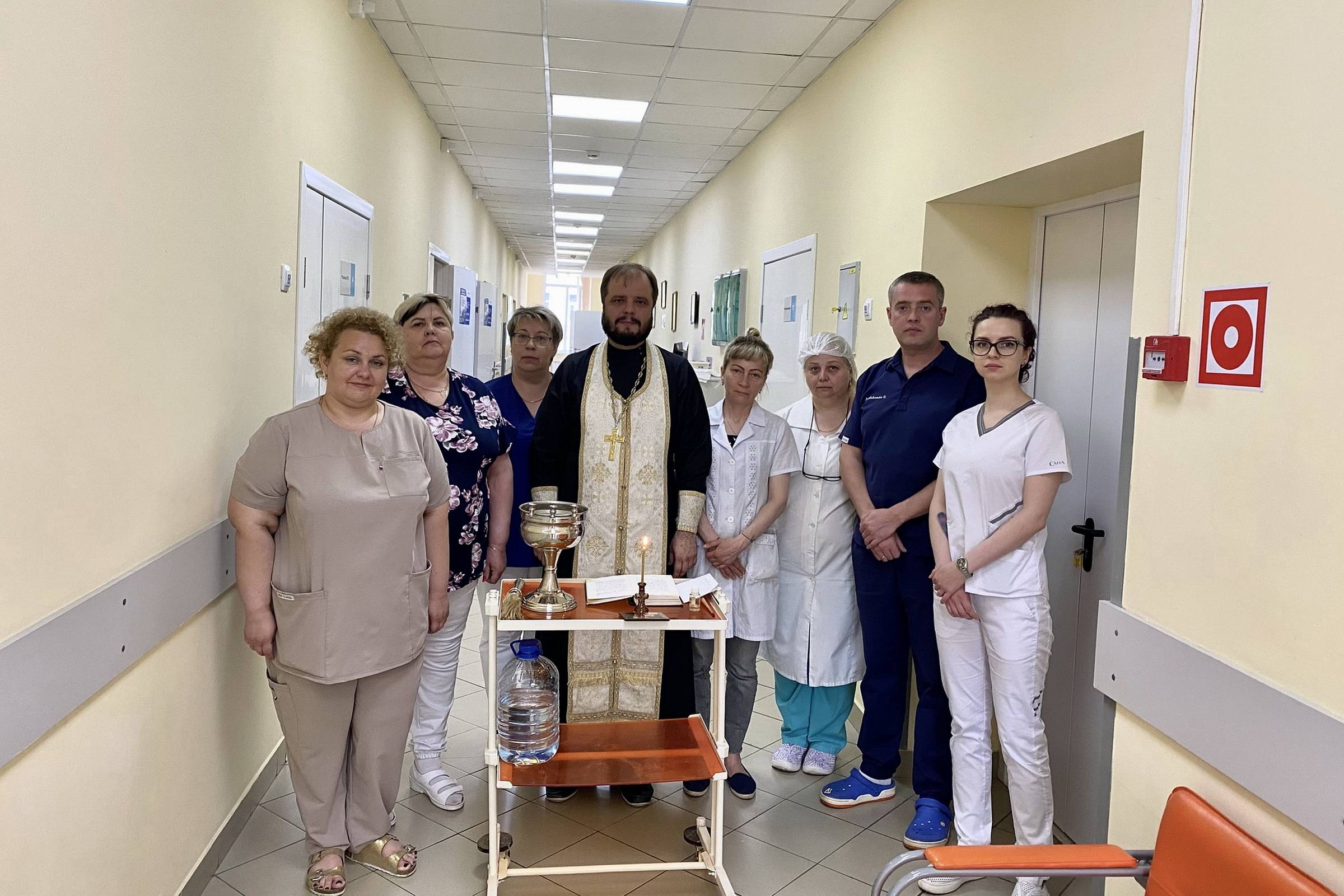 Освящение оториноларингологического отделения Щёлковской областной больницы