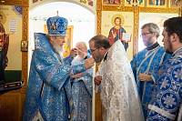 Престольный праздник в Боголюбском храме деревни Мишнево 