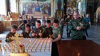 Кадеты в Богородицерождественском соборе Орехово-Зуева
