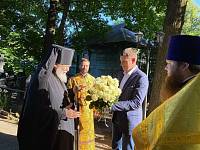 Архиерейское богослужение в Христорождественском храме села Заозерье 