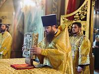 Архиерейское богослужение в Христорождественском храме села Заозерье 