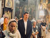 Архиерейское богослужение в Христорождественском храме села Заозерье 