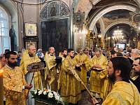 Архиерейское богослужение в Христорождественском храме села Заозерье 