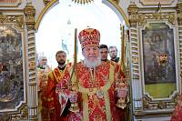 Архиерейское богослужение в Никитском храме деревни Дровосеки 