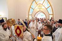 Великое освящение Казанского храма в деревне Исаково 