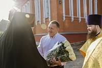 Архиерейское богослужение в Никольском храме села Ново-Загарье