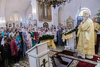 Архиерейское богослужение в Никольском храме села Ново-Загарье