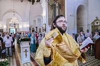 Архиерейское богослужение в Никольском храме села Ново-Загарье