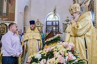 Архиерейское богослужение в Никольском храме села Ново-Загарье