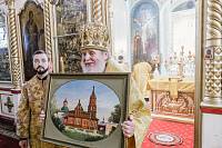 Архиерейское богослужение в Никольском храме села Ново-Загарье