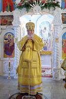 Архиерейское богослужение в Богородицерождественском храме села Гора 
