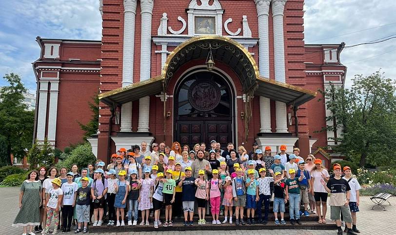 Завершение смены в Епархиальном православном паломническом детском лагере «Благовест»