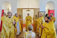 Архиерейское богослужение в храме иконы Божией Матери «Взыскание погибших» поселка Свердловский 