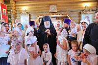 Престольный праздник в Преображенском храме деревни Малая Дубна 