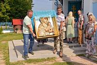 Соборное богослужение во Владимирском храме деревни Маврино