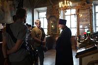 Сотрудники телеканала «Спас» в Ильинском храме села Мамонтово