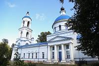 Архиерейское богослужение в Успенском храме села Стромынь 