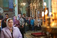 Архиерейское богослужение в Успенском храме села Стромынь 