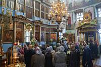 Архиерейское богослужение в Успенском храме села Стромынь 