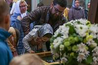 Архиерейское богослужение в Успенском храме села Стромынь 