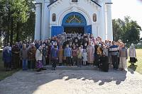 Архиерейское богослужение в Успенском храме села Стромынь 