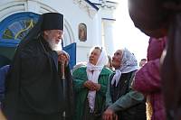 Архиерейское богослужение в Успенском храме села Стромынь 