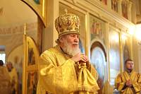 Архиерейское богослужение в Никольском храме села Макарово 