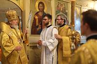 Архиерейское богослужение в Никольском храме села Макарово 