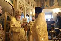 Архиерейское богослужение в Никольском храме села Макарово 