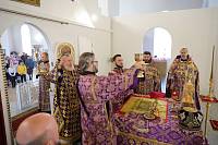 Архиерейское богослужение в Крестовоздвиженском храме города Орехово-Зуево 