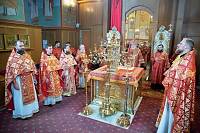 Престольный праздник в Троицком соборе города Щёлково 