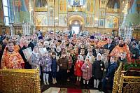 Престольный праздник в Троицком соборе города Щёлково 