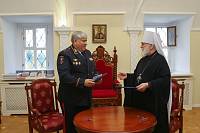 Подписание соглашения о сотрудничестве епархий Московской митрополии и Главного управления МВД России по Московской области