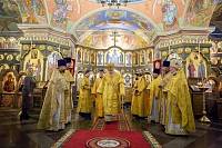 Архиерейское богослужение в Сергиевском храме деревни Алмазово 