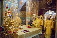 Архиерейское богослужение в Сергиевском храме деревни Алмазово 